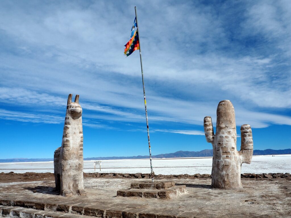 Désert de sel de Salinas Grandes en Argentine